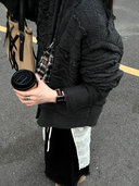 Black & Red Heart Cutout Strap