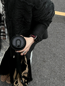 Black & Red Heart Cutout Strap