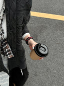 Black & Red Heart Cutout Strap