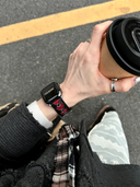 Black & Red Heart Cutout Strap