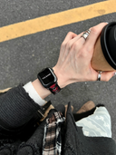 Black & Red Heart Cutout Strap