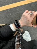 Black & Red Heart Cutout Strap