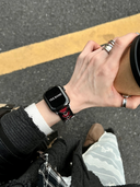 Black & Red Heart Cutout Strap