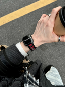 Black & Red Heart Cutout Strap