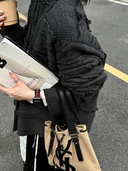 Black & Red Heart Cutout Strap