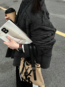 Black & Red Heart Cutout Strap