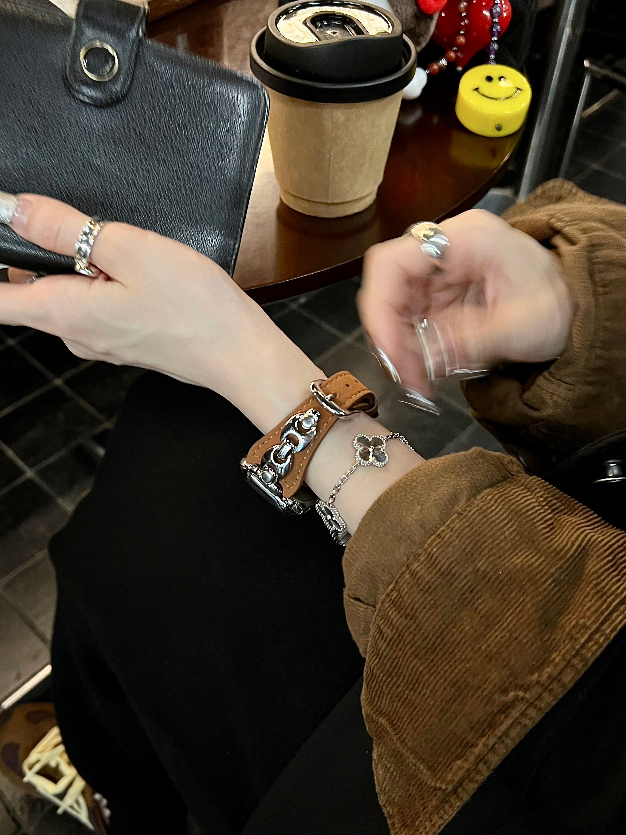 Café Bean Leather Band