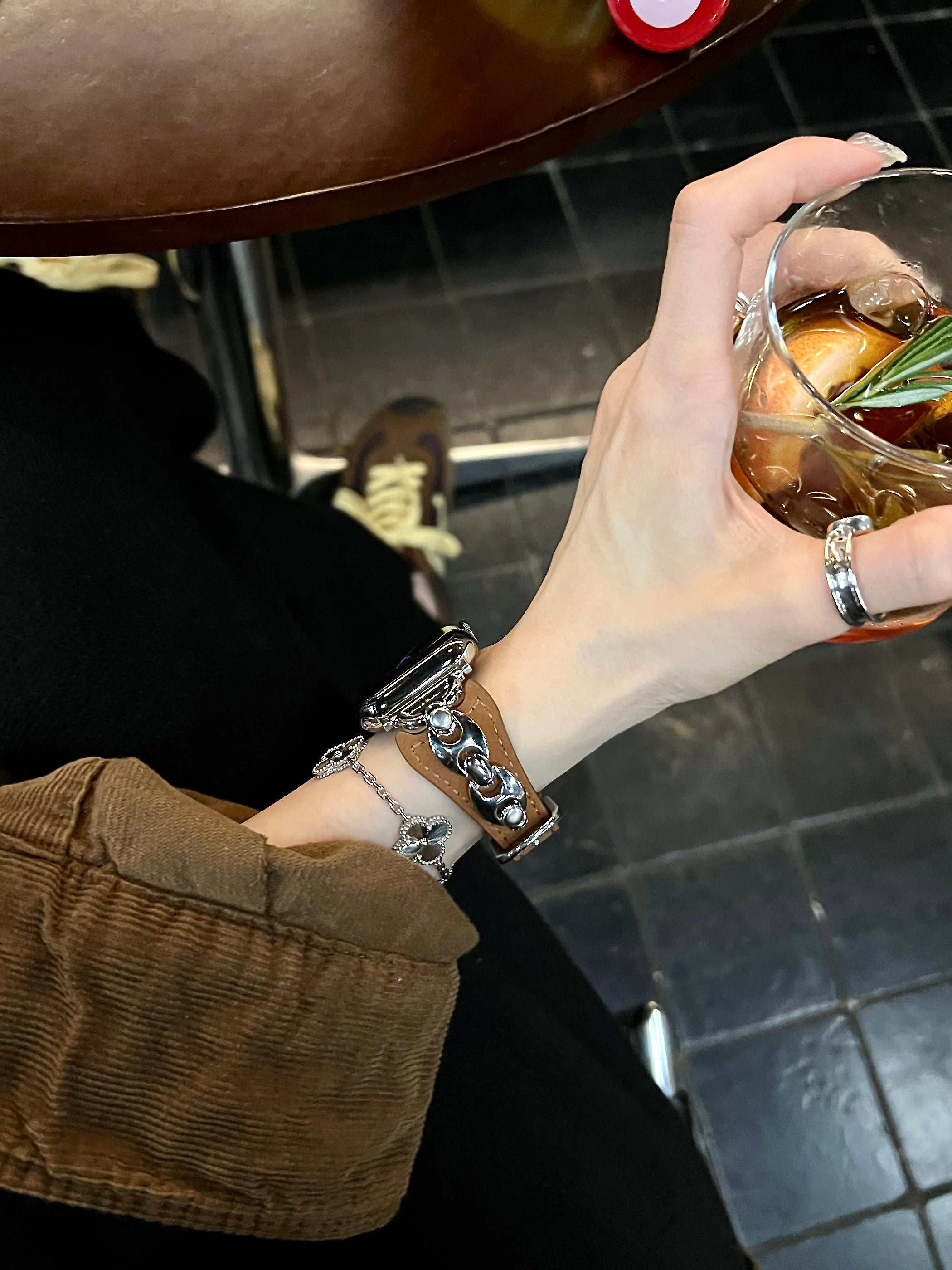 Café Bean Leather Band