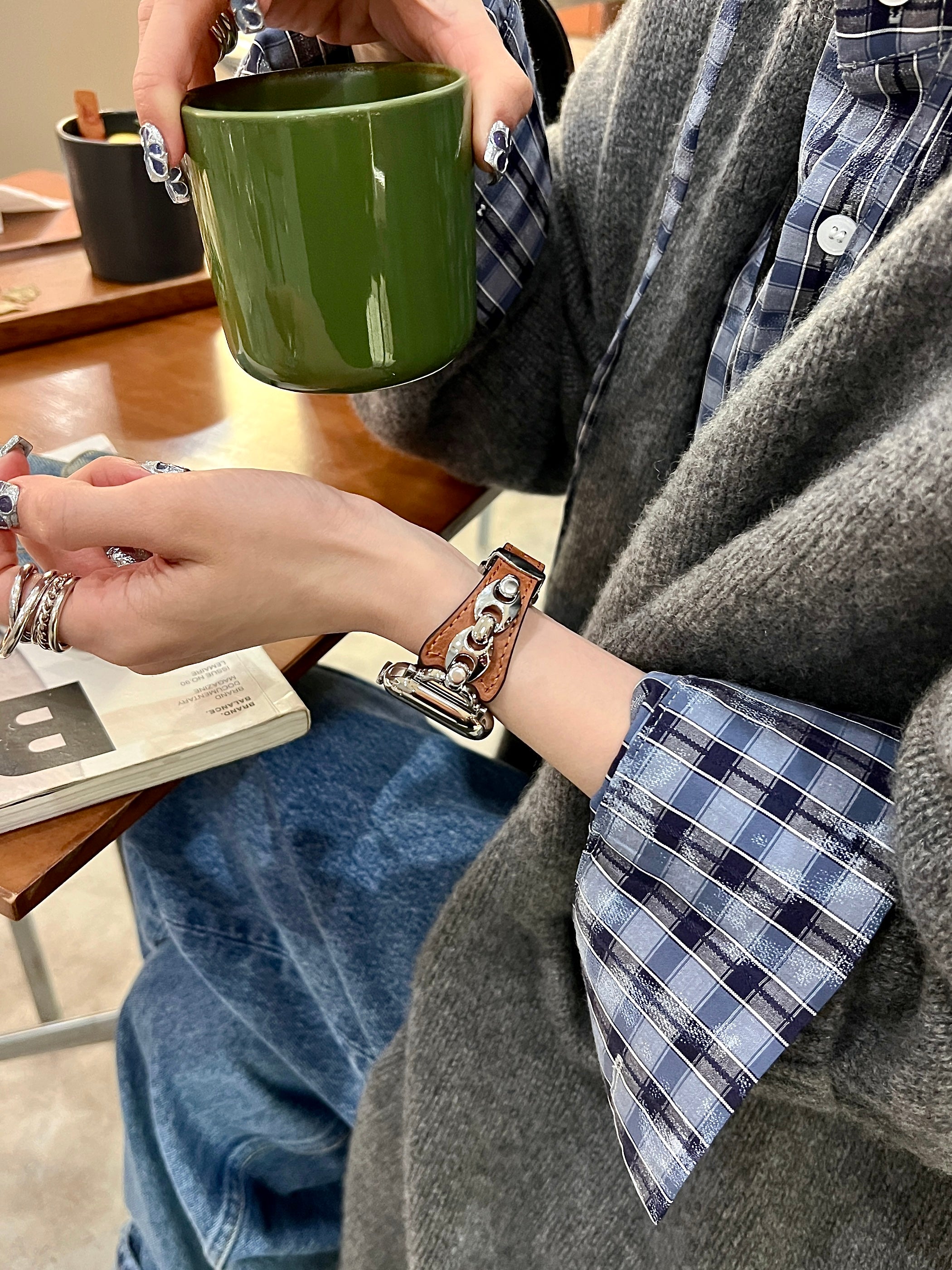 Café Bean Leather Band