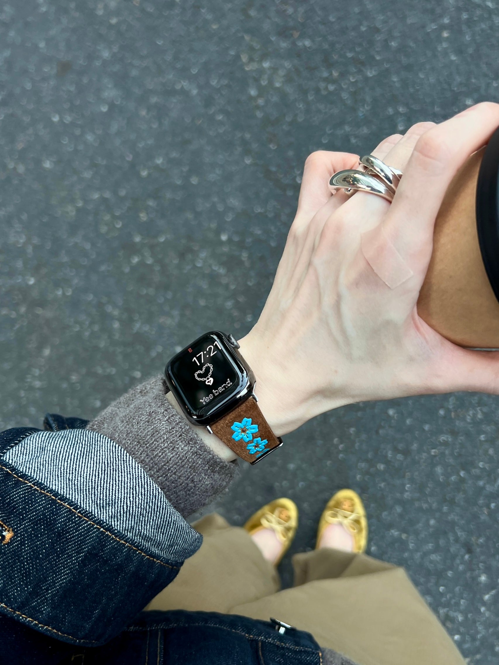 Sakura Leather Watch Band