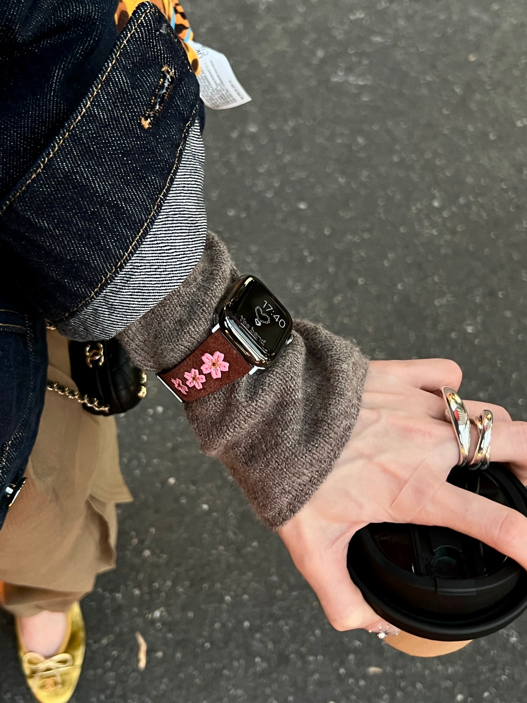 Sakura Leather Watch Band