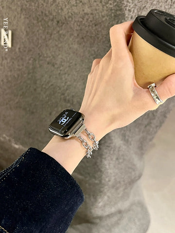 Gilt ring stainless steel bracelet strap is available for the Applewatch