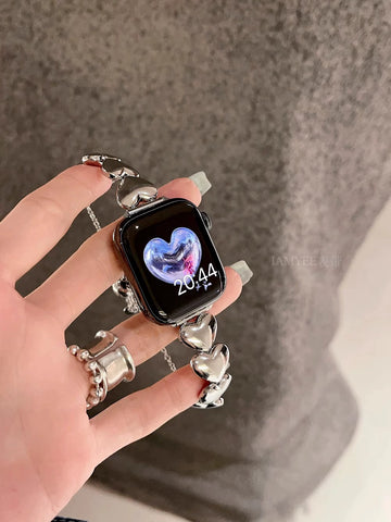 Three-dimensional Love Stainless Steel Strap for Applewatch