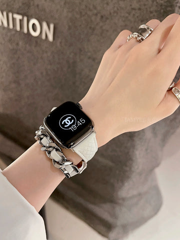 Dual-chain design Lingge small fragrance strap is suitable for AppleWatch