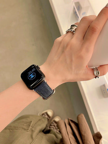 Denim denim high-end sense is suitable for AppleWatch