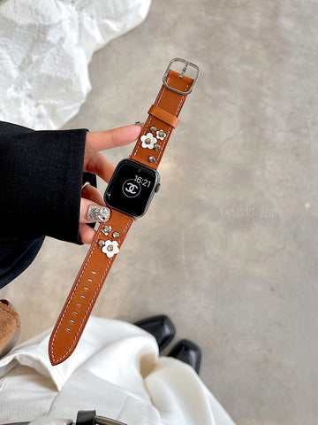 Strap sunflower leather for Applewatch