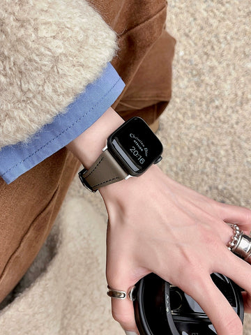 Plain Waist Leather Strap for AppleWatch